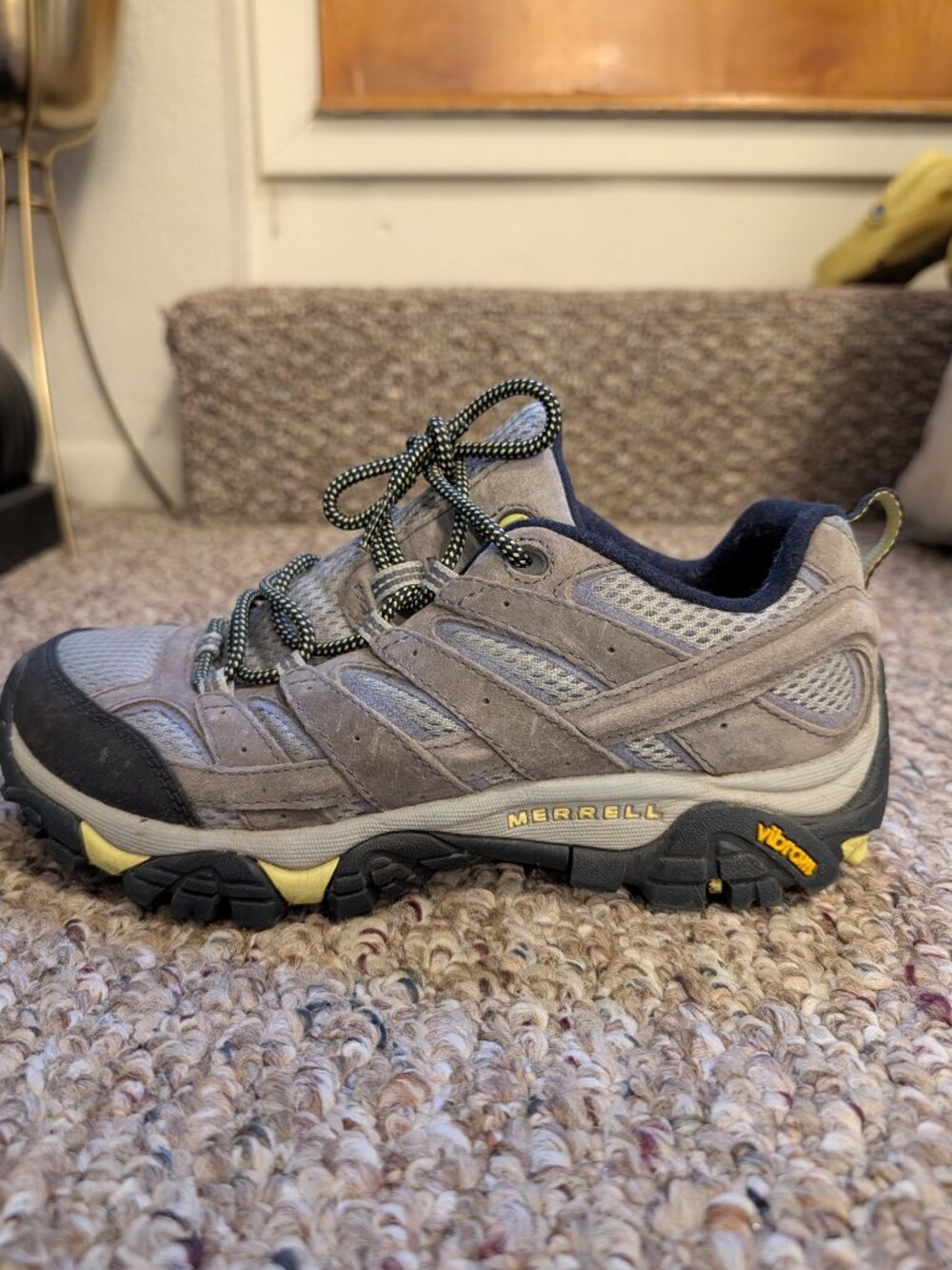 Merrell Moab 2 Vent Womens Hiking Shoes Taupe Vibram Sole Size 8.5 - Picture 6 of 6